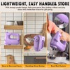 Electric Hand Mixer with Stainless Steel Whisk, Dough Hook Attachment