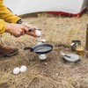 Portable Mini Aluminum Alloy Alcohol Stove with Lid Outdoor Camping