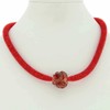 GlassOfVenice Murano Glass Rose Flower Necklace - Red