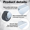 Deozu 2 Pcs Gate Caster Wheels Replacement, Rubber Rolling Swivel