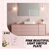 Relaxweex 2 Pcs Pink Bows Light Switch Cover Wall Plate