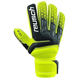 Reusch Soccer Prisma Prime G3 Finger Support Goalkeeper Gloves Yellow/Black, 7