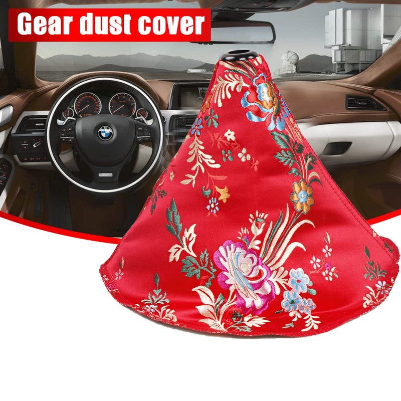 muge racing Car Gear Shift Boot Lever Knob Cover, Traditional-Chinese