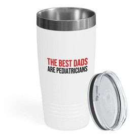 Flairy Land Pediatricians White Tumbler 20oz - dest dads Pediatricians - Pediatric Nursing Pediatrician Dad Gifts Children Doctor Kids Heart Work Pediatric Tiny Human Doctor Dad