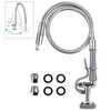 Pre Rinse Spray Valve with Stainless Hose 44inch Flexible Commercial
