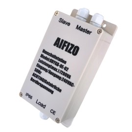 Aifizo Mains Priority Switch for Motorhome 32 A 240 V 7200 VA Switching Station for Car, Boat, Caravan, Outdoor, Switch Emergency Power, Mains Priority Switch