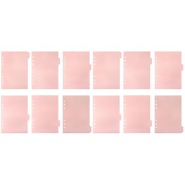 Operitacx A5 Dividers | Pack of 12 Dividers for 6 Ring Binder | Perfect for Organizing Pages in 6 Ring Binder Dividers with Tabs