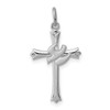 JewelryWeb 925 Sterling Silver Solid Polished Religious Faith Cross With