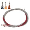 4Pcs Acoustic Bass String Set Stainless Steel Flexible Uniform Vibrations