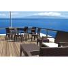 Compamia Miami Resin Patio Coffee Table in Brown