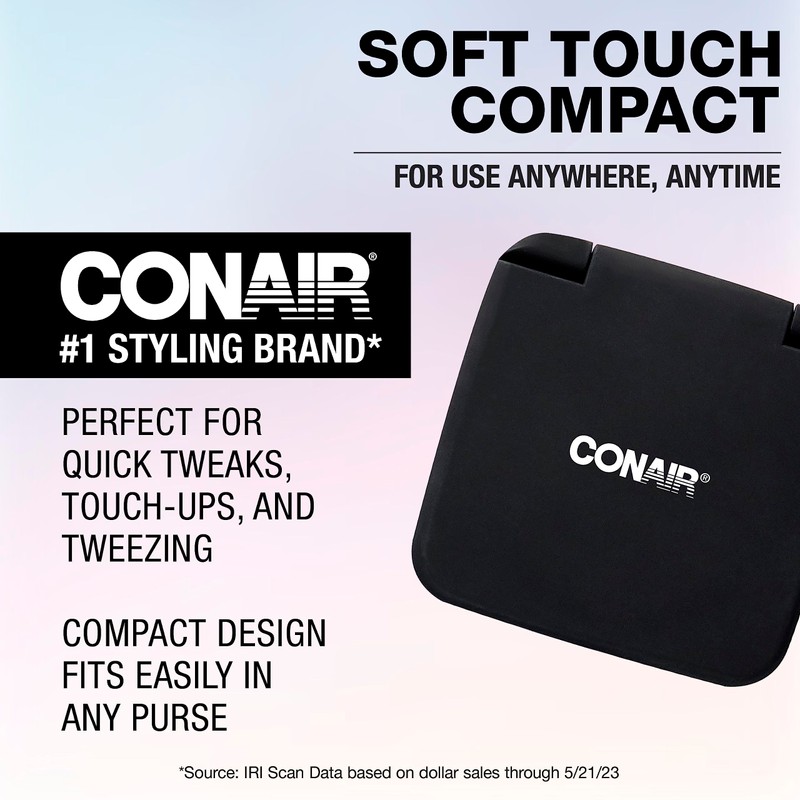 Conair Pocket Mirror for Women or Men, Small Compact Mirror