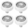 PATIKIL 22 mm Drawer Castors, Pack of 4 Plastic Drawer