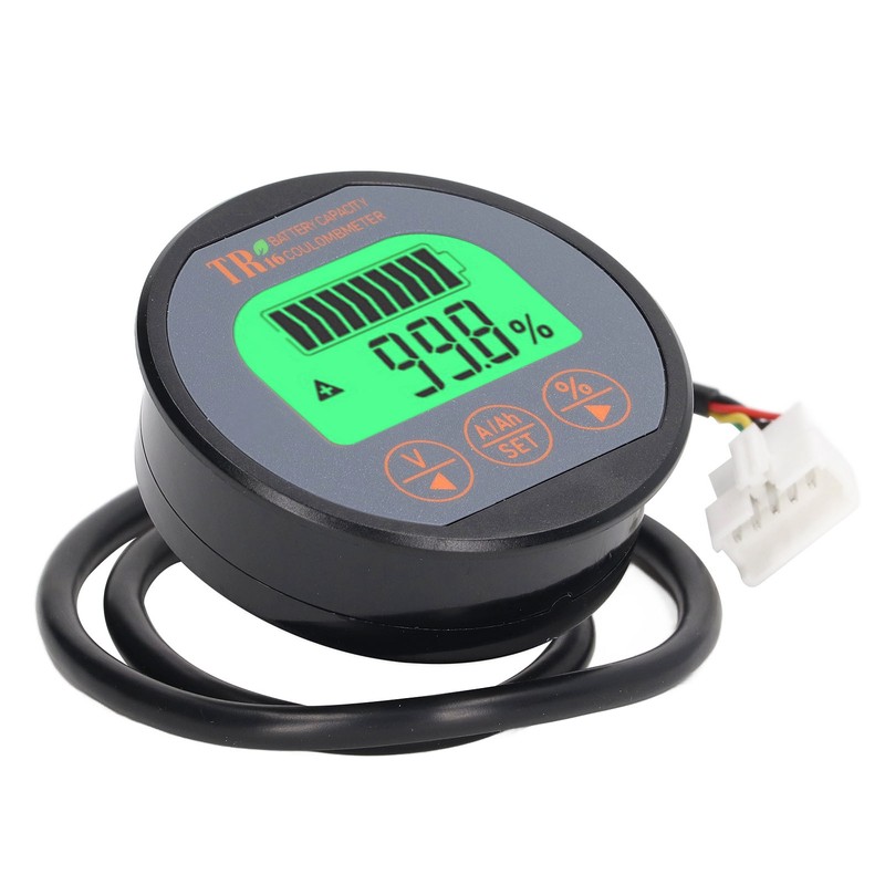 Battery Monitor Waterproof Reverse Connection Protection Battery Voltage Indicator 100V