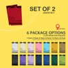Hereisa Red Plastic Tablecloths 2 Pack Ruby Disposable Table Covers