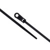 4 Inch Black Mount Head Zip Tie - 100 Pack