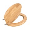 Toilet Seat, Solid Wood, Rubber Wood, High Gloss Finish, PIKLiDS