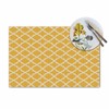 Walmsco Placemats Yellow Moroccan Pattern Decor For Dining Room Kitchen