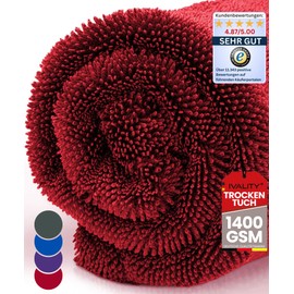 Ivality® Car Drying Cloth XXL 40 x 60 cm Ultra Absorbent 1400 GSM Motorcycle Twisted Towel Microfibre Cloth - Lint-Free & Paint-Gentle Microfibre Cloth Car Care & Car Care