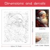 SKRYUIE Paint by Numbers Kit for Adults Beginner Santa Claus,