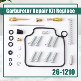 YUXIVCNE 26-1210 Carburetor Repair Kit Replacement for Honda TRX350FE TRX350FM for Fourtrax for Rancher 2x4/4x4 TRX350TE TRX350TM 2000 2001 2002 2003