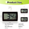 Fridge Thermometer, 2 Pack Digital LCD Display Refrigerator Thermometer Readable