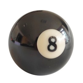 Teekerwan Billiard #8 Ball Standard Regulation Size 2-1/4, Regulation Size Billiard #8 Pool Ball Replacement Eight Ball OR Standard Billiard Pool Cue Ball Replacement Ball (01)