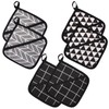 6 Pieces Kitchen Pot Holders, 18 x 18 cm Oven