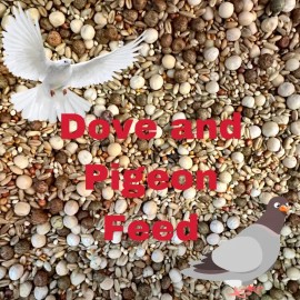 Crown Breeder Mix Pigeon Dove Breeder Mix Bird Feed Food Birds in Zipper Bag Different Sizes - 3lbs Bag