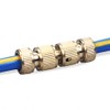5PCS Brass Garden Hose Connectors Kit - 2 Quick Connect
