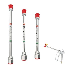 Airless Paint Sprayer Spray Gun Tip Extension Pole Rod Airless Sprayer Gun Spray Painting Wand (7.8+16+24inch)