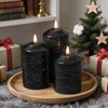 KiimLaa Black Flameless Candles with Remote & Timer, Real Wax