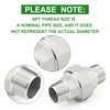 TAISHER 1PCS 304 Stainless Steel Union，3/4" NPT Male x 3/4"