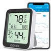 Govee H5075 Hygrometer Thermometer: Bluetooth Indoor Temperature Monitor with Remote App Control, Notification Alerts, 2-Year Data Storage Export, LCD Display - Ideal for Greenhouses