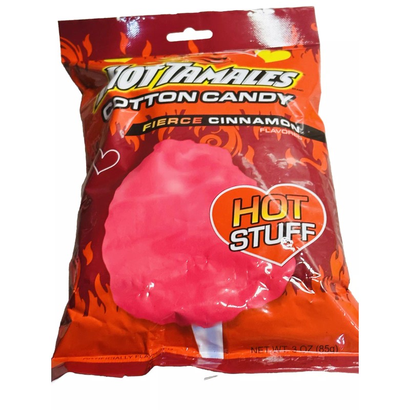 trive Hot Tamales Fierce Cinnamon Hot Stuff Cotton Candy: 3oz