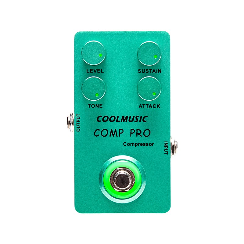 COOLMUSIC Compressor Effect Pedal True Bypass Guitar Effect Pedals with