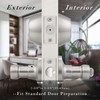 Brotima 3 Pack Exterior Door Lock Set,Double Cylinder Deadbolt with