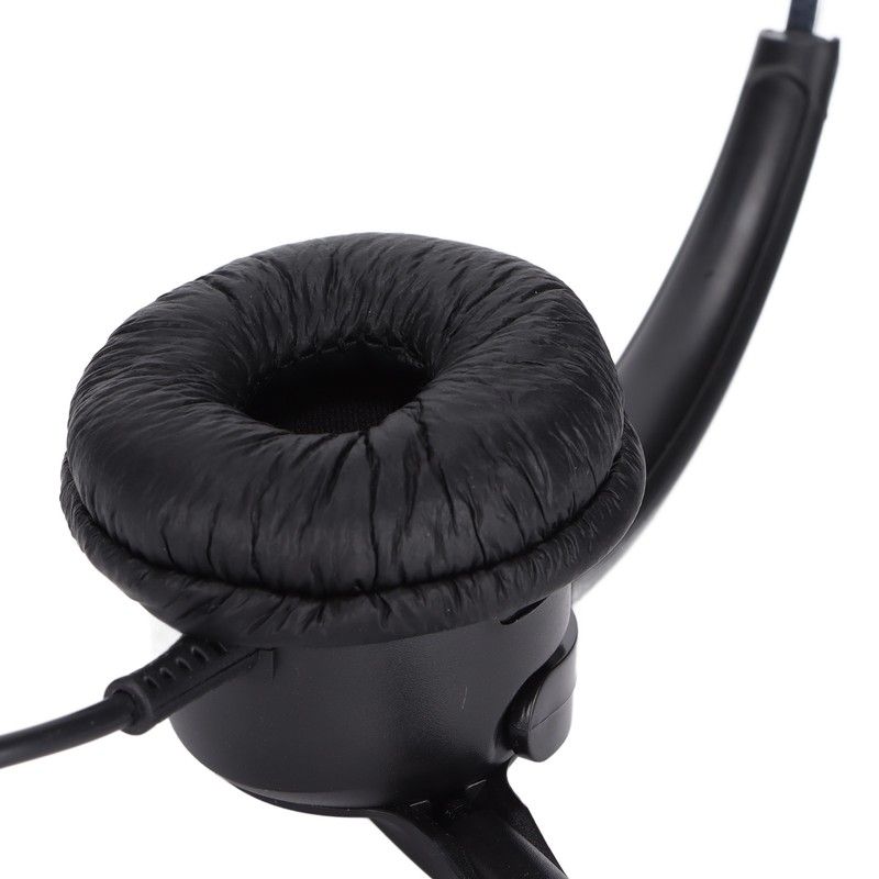 Telephone Headset RJ9 Earphone with 330° Adjustable Microphone for Home