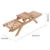Wooden Standing Foldable 2-layered Potted Plant Flower Shelf Storage Rack
