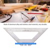 Woodworking Triangle Ruler Carpenter Square 140mm Dual Scale Measuring Scribing