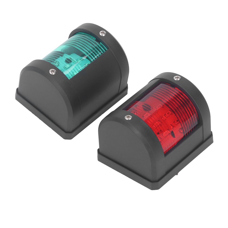 2Pcs LED Navigation Light PC Starboard Green Port Red 112.5°