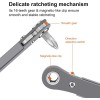 MULWARK 11pc Right Angle Screwdriver 1/4 Mini Ratchet Wrench Close
