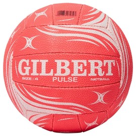 Gilbert Boys Pulse Match Net Ball - Pink/White, Size 5