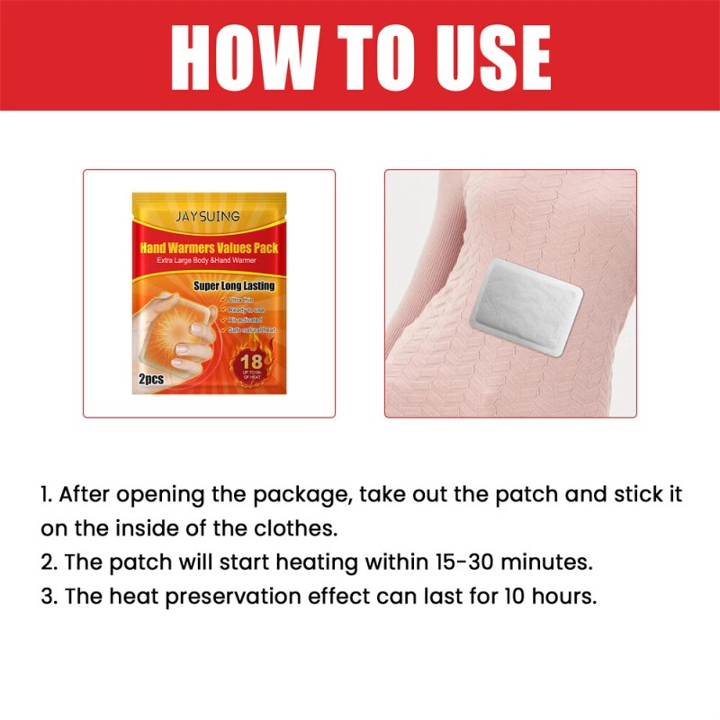 Unbranded 60 PCS Hand Warmer + Body SUPER Warmers 18-hour