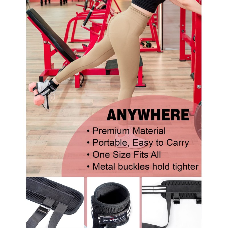Adjustable Foot Weights Ankle Straps Dumbbell Attachment for Feet 1pc