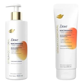 Kit Dove: Sérum Corporal Reduce Manchas 400ml + Sérum Corporal Uniforma Tono 200ml Neutra