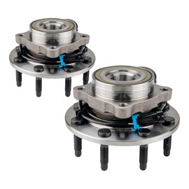 KAX 515058 Pair Front Wheel Hub Bearing Compatible with 2007 GMC Sierra 3500 Classic 6.0L 4WD,8 Lug W/ABS