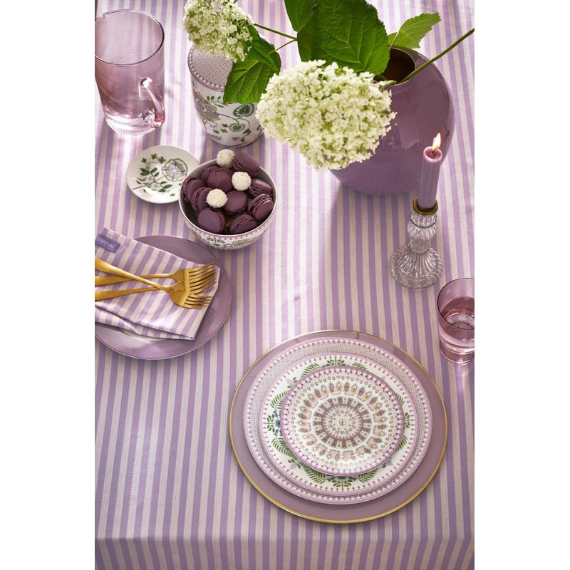 Pip Studio Lily&Lotus Bread Plate Purple Colourful 17 cm