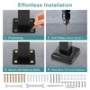 LMRSTOO Handrails for Outdoor Steps, Fit 2 or 3 Steps