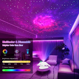 Star Projector,Galaxy Night Light,Dolphin Starry Nebula Ceiling LED Lamp with 7 Colors and Remote, Starry Nebula Lamp fit Gifts for Christmas, Birthdays, Valentine's Day