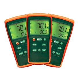 Termometros Profesional Portatil, EasyViewTherm, MXEWT-003, RangoK -150 a 1090C,RangoJ -150 a 1370,PresiónBásica 0.3 rdg,Entrada Dual                 